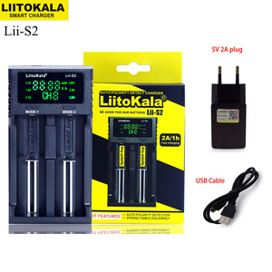 Chargeur de batterie USB double fente LCD Liitokala <span class=keywords><strong>Lii</strong></span>-S2 1A pour batteries lithium-ion rechargeables - Vente en gros - Product Image 3