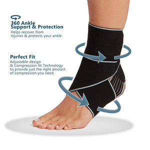 Attelle orthopédique respirante réglable pour <span class=keywords><strong>genou</strong></span> et cheville avec logo personnalisé, idéale pour la fasciite plantaire, la <span class=keywords><strong>tendinite</strong></span> et les entorses - Product Image 2