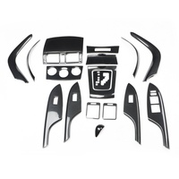 Volant en plastique pour Toyota Corolla (modèles 2007-2013) avec motif carbone modifié, panneau de navigation noir, décoration intérieure de voiture