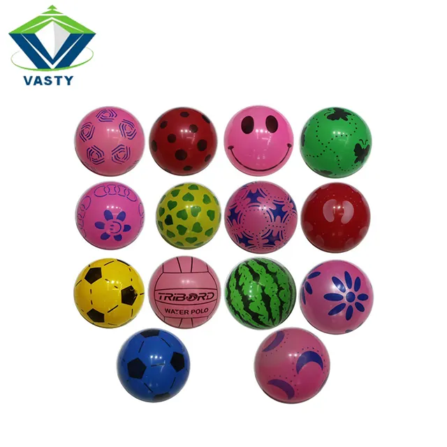Factory customize pvc inflatable football colorful sport ball mini beach balls in bulk