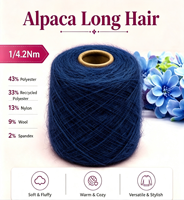 Sweater Rajut Tebal Ringan Nyaman Langsung dari Pabrik, Kaus Kaki Rajut, Syal, Benang Alpaka Rambut Panjang 1/4.2 Nm