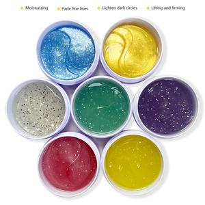 Parches de <span class=keywords><strong>Ojos</strong></span> Veganos de Colágeno con Té Verde <span class=keywords><strong>para</strong></span> Etiqueta Privada, Antienvejecimiento, Eliminación de Hinchazón, con Brillo de Estrella Seca - Product Image 1