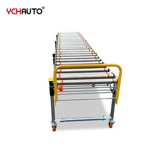 Transportador de Rodillos Flexible Motorizado con Correa en O, Rotación Bidireccional para Carga y Descarga de Cajas en Almacenes - Product Image 6