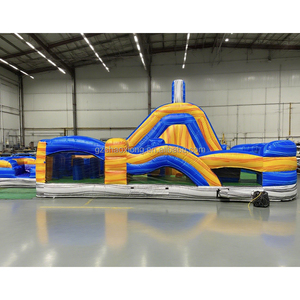 Commercial Outdoor Wet/Dry <strong>Slide</strong> Combo <strong>Inflatable</strong> <strong>Bouncy</strong> Castle Obstacle Course With Pool <strong>Inflatable</strong> Bounce House <strong>Water</strong> <strong>Slide</strong> - Product Image 3