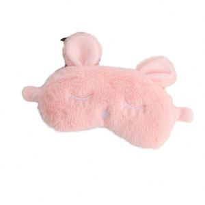Masque de sommeil en forme de lapin pour enfants, en peluche, mignon, pour les voyages, vente en gros - Product Image 1