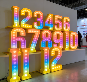 Insegna Luminosa LED 3D Personalizzata a Forma di <span class=keywords><strong>Lettere</strong></span> Giganti 'Love', Autoportante, per Matrimoni e Decorazioni per Feste - Product Image 1