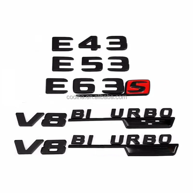 E-Klasse C-Klasse Modificatie Abs Embleem Letters C 63S C43 E53 E 63S Voor Mercedes Benz W212 W213 Logo A M G Spatbord Kofferbakstickers