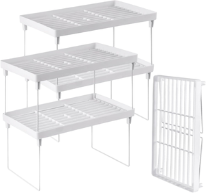 Foldable Storage Rack Bathroom <b>Shelf</b> Kitchen Desktop Cosmetic Organizer Multi Layer Space Saving Utility Holder Stand - Product Image 1