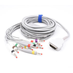 <span class=keywords><strong>Ge</strong></span>-Marquette Mac 400 Compatibele <span class=keywords><strong>Ekg</strong></span> Kabel Iec/Banaan 4.0 Connector Medische Accessoires - Product Image 1