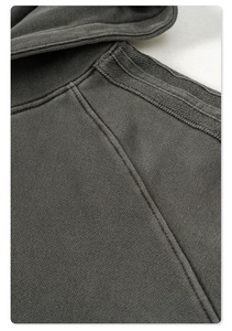 Sweat-shirt unisexe décontracté rose vif surdimensionné personnalisé en molleton 345G, couleur unie, tricoté, anti-boulochage, pour l'automne - Product Image 3