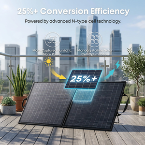 Panneau solaire Anker SOLIX PS200 200W, efficacité 25%, approuvé TUV Rheinland, IP67, XT60, pour le camping et les voyages - Product Image 1