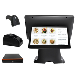 All-in-One 15.6-inch màn hình kép cảm ứng hệ thống <span class=keywords><strong>POS</strong></span> đa chức năng Win 11/Linux Màn hình rộng điểm bán máy - Product Image 1