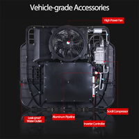 Usine directe universelle 12V 24V onduleur toit climatiseur liquide de refroidissement supérieur climatiseur de stationnement automatique pour camion Van tracteur Bus RV