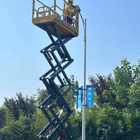 Plateforme élévatrice à ciseaux compacte de 11,85 m XG1212AC à entraînement électrique pour travaux en hauteur dans la construction