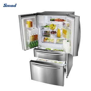 Réfrigérateur encastrable Smad à porte française en acier inoxydable avec distributeur intégré et compresseur - Product Image 4