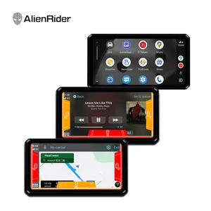 AlienRider M12 Pro Motorrad-Carplay Android Auto Navigation mit Touchscreen 77GHz Millimeterwellen-Radar Toter-Winkel-Detektion