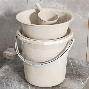 Household thickened large-sized plastic bucket, portable plastic bucket, student dormitory foot <b>bath</b> bucket, water <b>storage</b> - Product Image 1