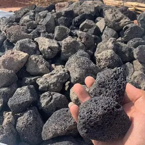 Maximale Größe 150 cm Fabrik direktlieferung natürlicher schwarzer Lava-Stein großer Vulkangestein Preis