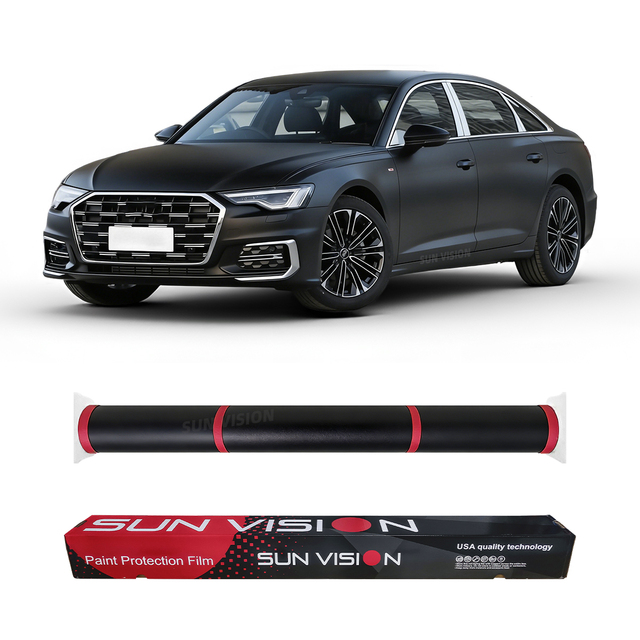 8Mil Thickness Matte Black TPU PPF Car Paint Protection Film 1.52x15m Roll