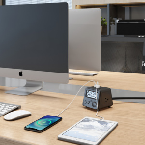 Đa Ổ Cắm 2 Prong Nhỏ Cắm Phẳng Mỹ Ổ Cắm 20W USB Nhanh Chóng Sạc Cổng Du Lịch Điện Dải Cho Văn Phòng Nhà - Product Image 3