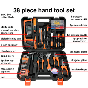 Solude 38 miếng thương mại chuyên nghiệp mulitipurpose Kim Loại Cơ khí kỹ thuật spanners hộp công cụ - Product Image 3