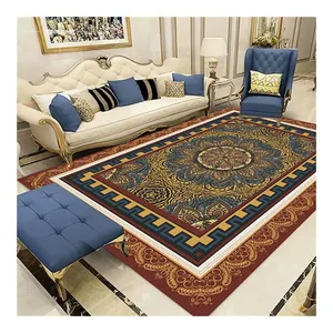 Alfombras personalizadas con estampado 3D de diseño turco, alfombra moderna para sala de estar