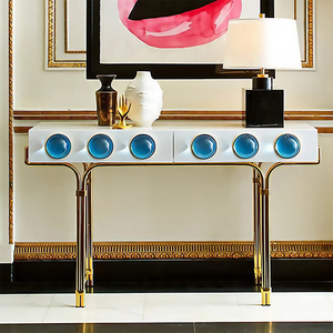 Muebles modernos <span class=keywords><strong>de</strong></span> alta <span class=keywords><strong>calidad</strong></span> para sala <span class=keywords><strong>de</strong></span> estar, entrada <span class=keywords><strong>de</strong></span> patas <span class=keywords><strong>de</strong></span> Metal, decoración acrílica, mesa <span class=keywords><strong>de</strong></span> <span class=keywords><strong>consola</strong></span> <span class=keywords><strong>de</strong></span> madera para Hotel - Product Image 3