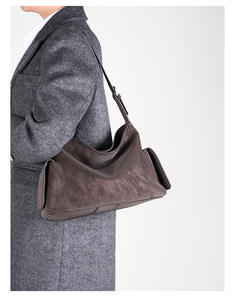 Sac fourre-tout tendance OEM ODM en daim de haute qualité, sac à bandoulière sous le bras grande capacité, style décontracté pour femme - Product Image 4