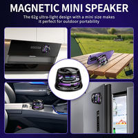 Mini Enceinte Magnétique BT Portable G200 Sans Fil Colorée Petite Enceinte Téléphone avec Multi Couleurs RVB pour iPhone Android