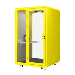 Movable silence booth ideal acoustic environment 4 person meeting pod office phone booths uk