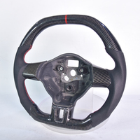Volant en fibre de carbone et bois de pêche pour Volkswagen Golf 6 MK7 MK8 GTI Polo Magotan Jetta Passat Touareg – Modification en stock