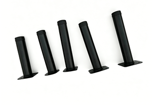 Pieds <span class=keywords><strong>de</strong></span> meubles en acier <span class=keywords><strong>noir</strong></span>, pieds <span class=keywords><strong>de</strong></span> support en métal avec trous <span class=keywords><strong>de</strong></span> vis et <span class=keywords><strong>plaque</strong></span> <span class=keywords><strong>de</strong></span> montage pour lit, armoire, canapé, table - Product Image 3