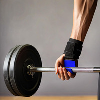 Offre Spéciale Gym Fitness Sangles D'haltérophilie Crochets Néoprène Poignées D'haltérophilie Accessoires De Gym pour Powerlifting Rangées Deadlift