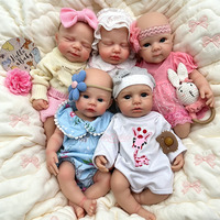 Poupée Reborn Réaliste en Silicone 16 pouces, Faite à la Main, Pliable et Lestée, Cadeau pour Bébé, Jeu d'Imitation pour Enfants, Vente en Gros