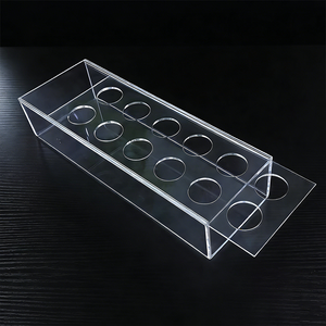 デスクトップスクエア透明ウェディングセンターピースアクリル製フラワーベース（ホームデコレーション用） - Product Image 4