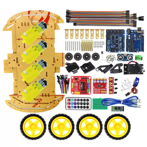 Kit Robot 4x4 DIY avec Télécommande Bluetooth, Mesure de Vitesse par Plaque Codée, Suivi et Évitement d'Obstacles pour Robotique Unor3 - Product Image 1