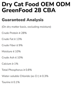 Nourriture sèche pour chats OEM ODM <span class=keywords><strong>GreenFood</strong></span> Sans céréales Viande fraîche Riche en protéines 28 CBA Sac - Product Image 3