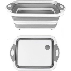 Tabla de Cortar Plegable con Contenedor, Cesta Multifuncional para Lavar y Cortar en la Cocina - Product Image 1