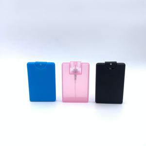 Factory Empty Flat Shoulder <b>Square</b> Travel Size 20Ml Plastic <b>Pocket</b> Spray Bottle Credit Card - Product Image 6