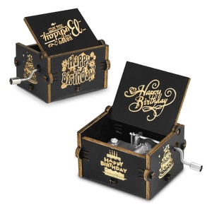 Ever Bright Custom 18-Note Happy Birthday Anime Music Box Toy Nueva llegada <span class=keywords><strong>Caja</strong></span> <span class=keywords><strong>de</strong></span> película con manivela <span class=keywords><strong>de</strong></span> madera para regalos <span class=keywords><strong>de</strong></span> cumpleaños - Product Image 2