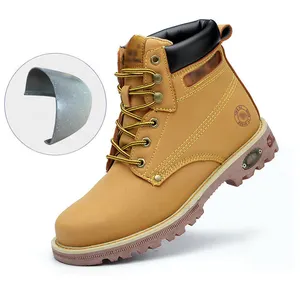 卸売カスタム工業用男性複合鋼つま先キャップシューズ建設安全作業ブーツ安全靴鋼つま先サプライ