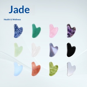 โรลเลอร์นวดหน้าหยกโรสควอตซ์ กัวซา ประคบร้อนใบบัวบก บำรุงผิวหน้า กระตุ้นจุดเส้นลมปราณ รับทำโลโก้ตามสั่ง ขายส่งจากโรงงาน - Product Image 2