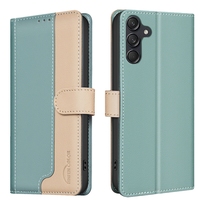 Étui portefeuille en cuir bicolore avec RFID pour Samsung Galaxy A07 A17 A27 A37 A57 A06 A16 A26 A36 A56 A05 A05S A15 A25 A35 A55 – Housse à rabat