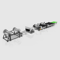 Ligne de production de machines de découpe laser à fibres métalliques de pointe, ligne de production d'alimentateurs laser CNC
