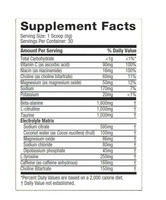 Poudre pré-entraînement végane sans sucre avec bêta-alanine et L-citrulline, formule personnalisée OEM, fabricant GMP