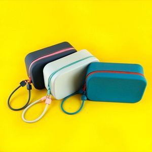 Women's Fashionable Candy Waterproof Silicone Zipper Crossbody Cosmetic <b>Bag</b> <b>Makeup</b> Brush Storage Pouch - Product Image 3