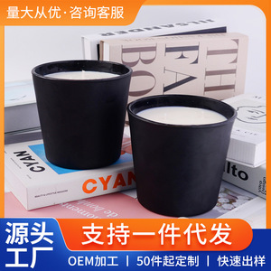 Bougie parfumée en forme de cylindre, cire de soja mélangée, décoration d'intérieur, cadeau - Product Image 5