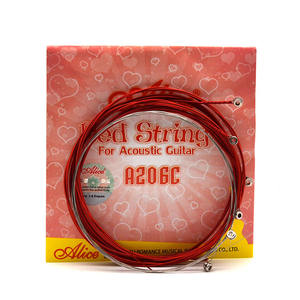 Cuerda <span class=keywords><strong>de</strong></span> Guitarra Acústica <span class=keywords><strong>Ligera</strong></span> Alice A206Cl Roja 123, Cuerda Individual/Juego, Hecha en Guangdong - Product Image 2