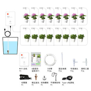 Système d'arrosage intelligent WiFi, irrigation goutte à goutte pour plantes d'intérieur, utilisation domestique, contrôle par minuterie, blanc - Product Image 4