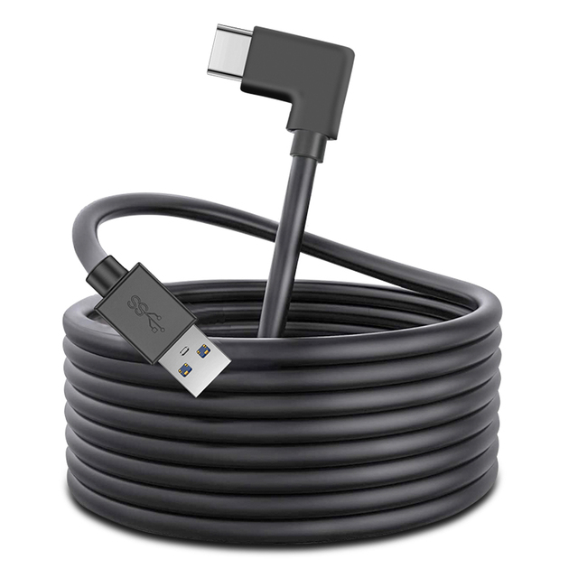 10ft 3m Silver Glowing USB a C Link Data Cable for   2 Fast Data Transfer, Charging Game VR Accessories
